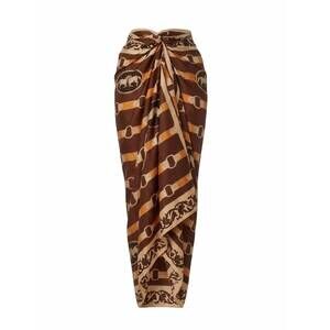 NEW JUAN DE DIOS women's de la falaise sarong in orange horse reins